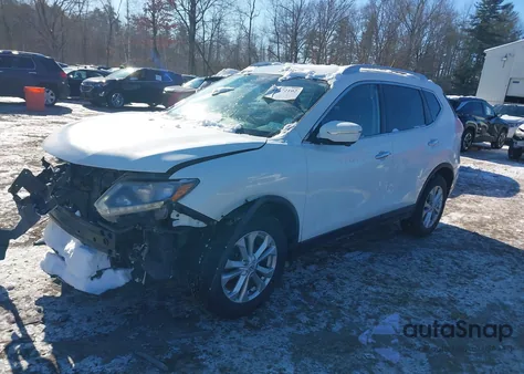 2015 Nissan Rogue Sv из США, поврежденный, VIN KNMAT2MT4FP573480